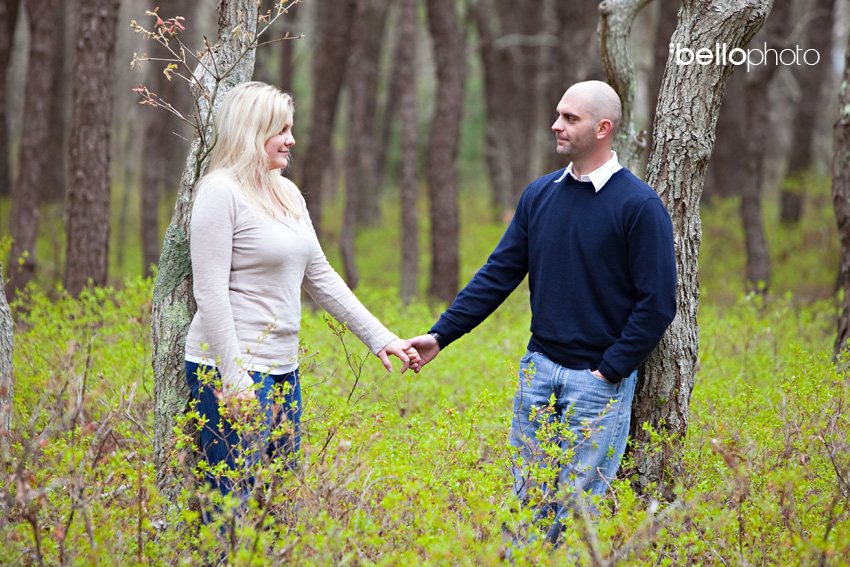 Couple in the Woods on Cape Cod