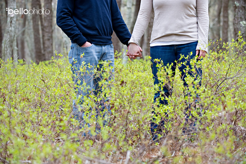 Couple in the Woods, Cape Cod Engagement Session