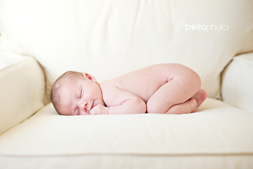 naked baby sleeping