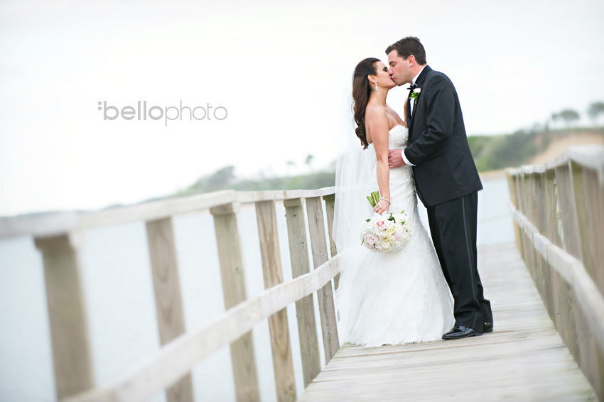 bride & groom kiss, cape cod photographers, bello photography