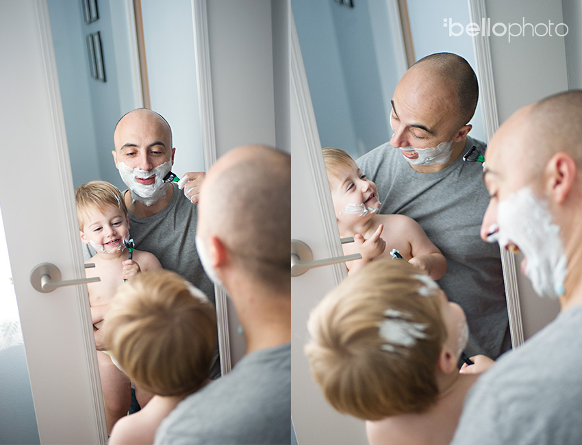 shaving with dad, lifestyle photographers