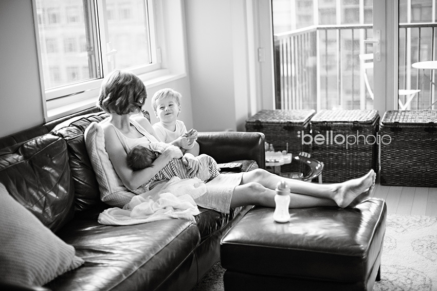 NYC lifestyle photographers, morning time with mom