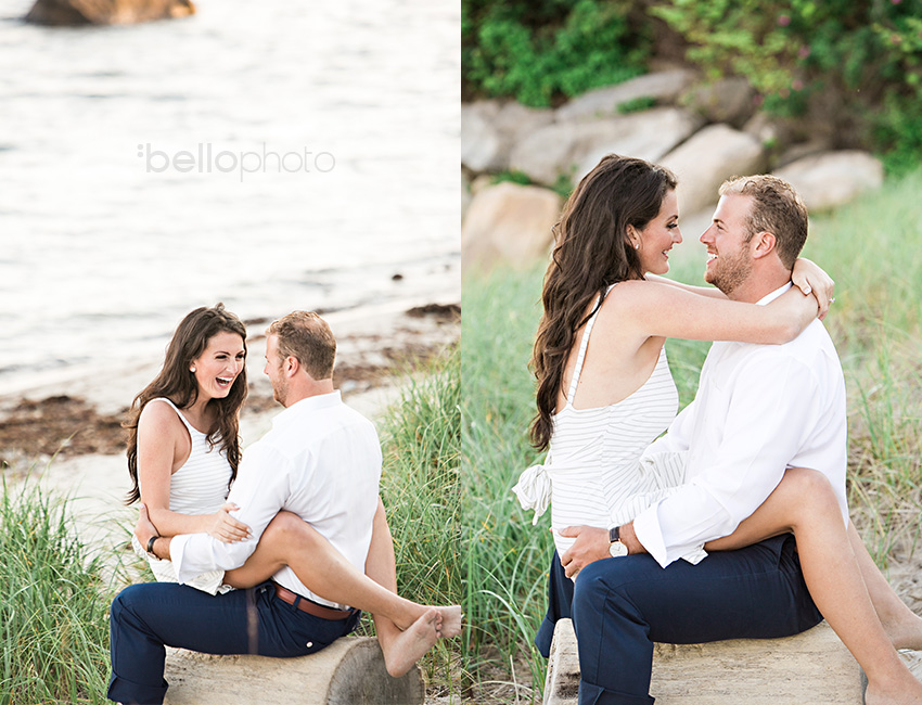 couple kissing on beach