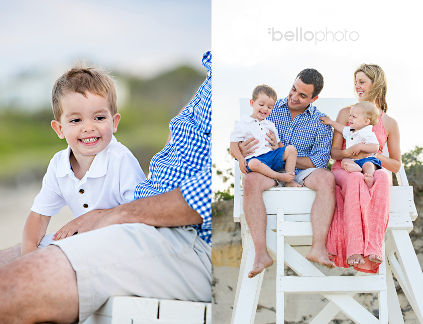 04 family playing on lifeguard chair