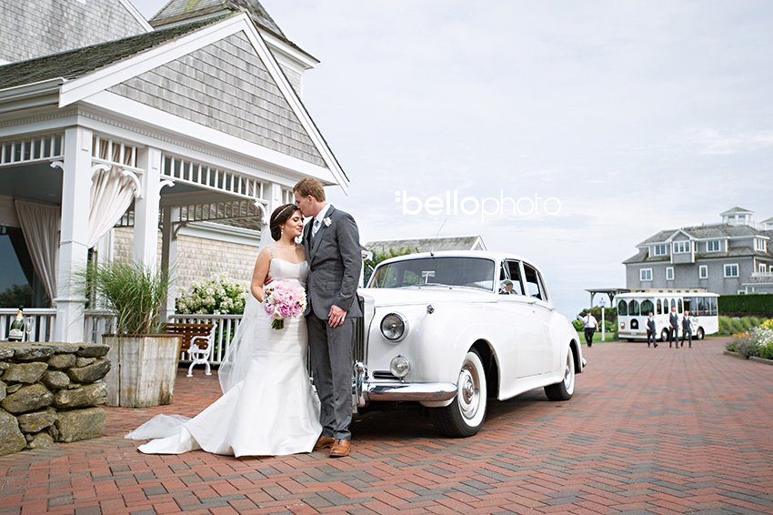 bride & groom rolls royce, wychmere wedding