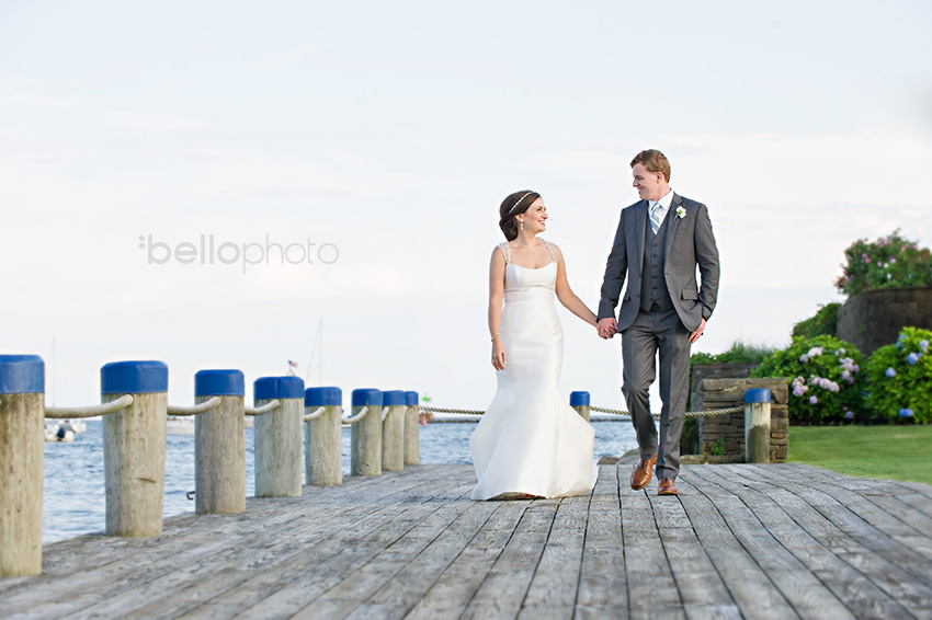 cape cod bride & groom