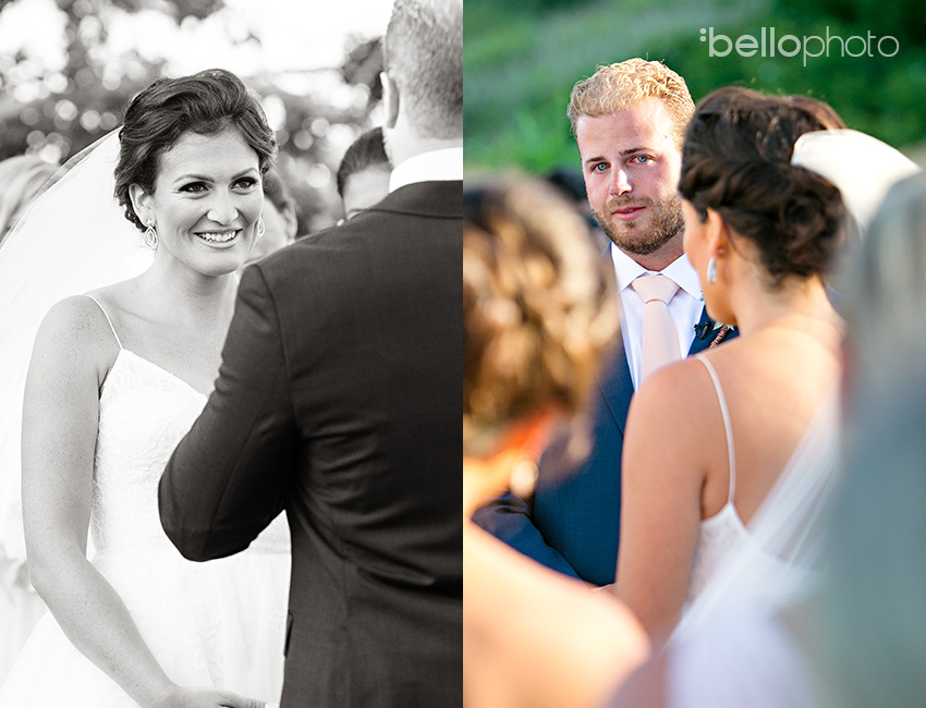 emotional wedding ceremony, groom tears up