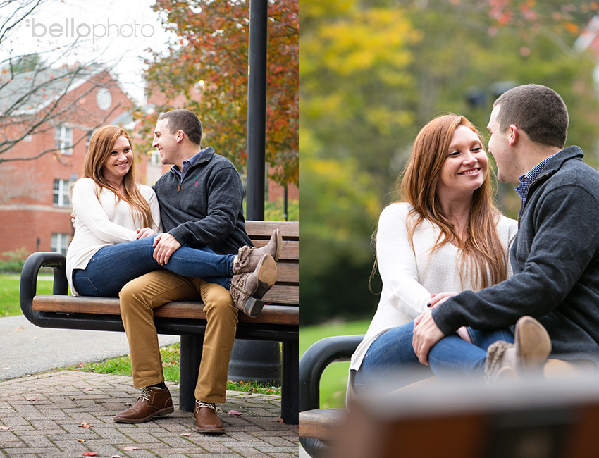 07 couple cuddling on a bench