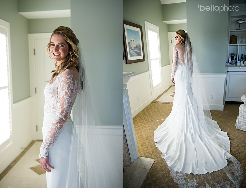 wequassett wedding beautiful bride in wedding gown