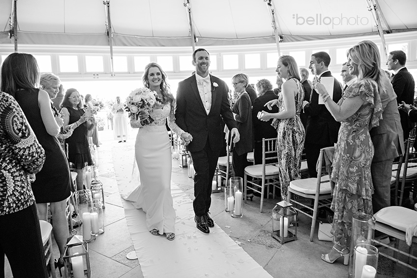 married couple at wequassett wedding