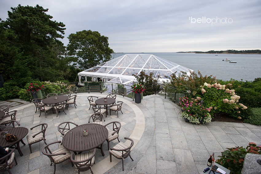 clear tent at wequassett wedding