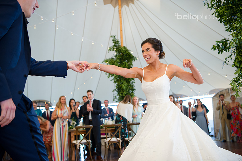 Chatham Bars Inn tented wedding first dance