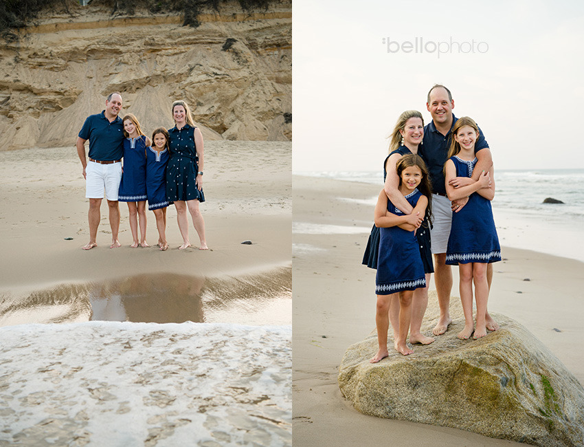 family at the beach with cape cod sand dunes in background