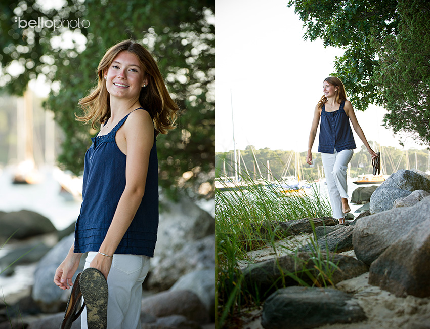 pretty high school senior, beach portraits